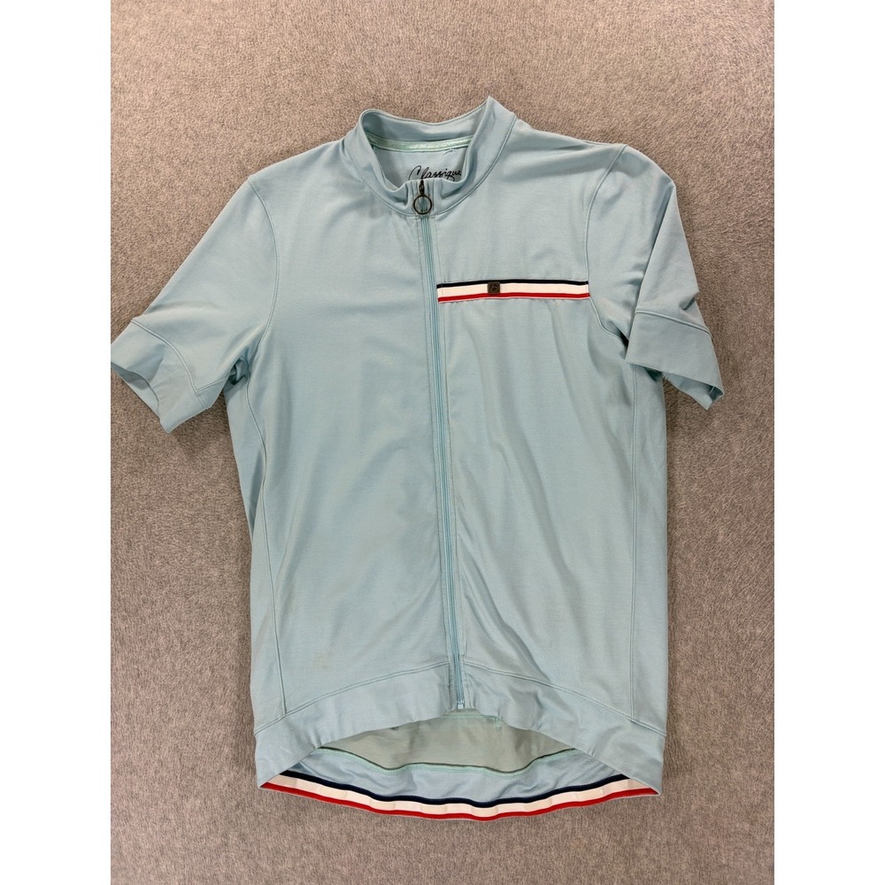 Bontrager Classique Full Zip Short Sleeve‎ Cycling Jersey (Men's Large) Blue